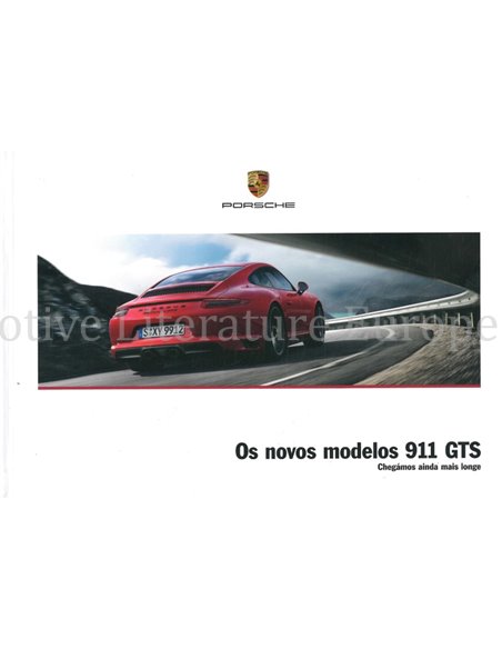 2017 PORSCHE 911 CARRERA | TARGA GTS HARDBACK BROCHURE PORTUGUESE