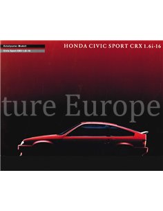 1987 HONDA CIVIC BROCHURE DUITS