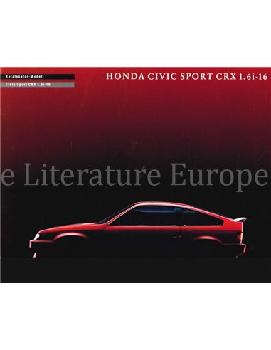 1987 HONDA CIVIC PROSPEKT Deutsch