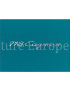 2016 PORSCHE 718 CAYMAN HARDCOVER BROCHURE FRANS 2