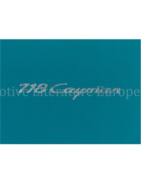 2016 PORSCHE 718 CAYMAN HARDCOVER BROCHURE FRANS