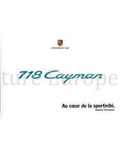 2016 PORSCHE 718 CAYMAN HARDCOVER BROCHURE FRANS