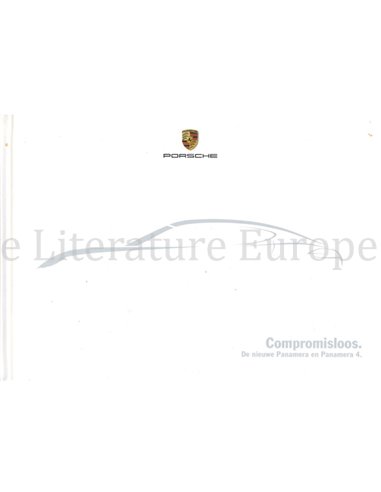2010 PORSCHE PANAMERA HARDCOVER PROSPEKT NIEDERLÄNDISCH