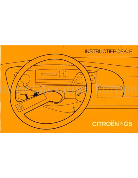 1975 CITROEN GS INSTRUCTIEBOEKJE NEDERLANDS