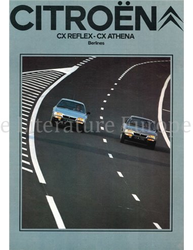 1981 CITROËN CX REFLEX | ATHENE BROCHURE NEDERLANDS