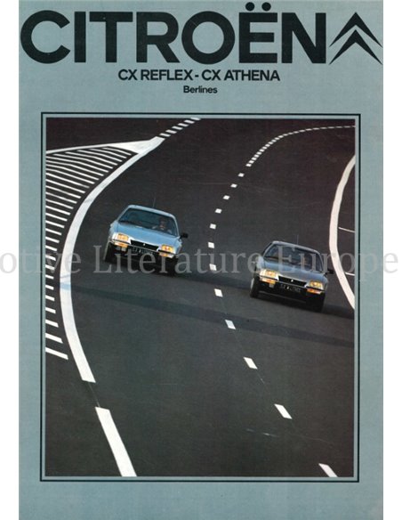1981 CITROËN CX REFLEX | ATHENE BROCHURE DUTCH
