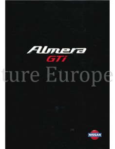 1996 NISSAN ALMERA GTI BROCHURE DUTCH