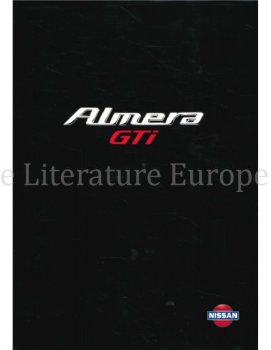 1996 NISSAN ALMERA GTI BROCHURE DUTCH