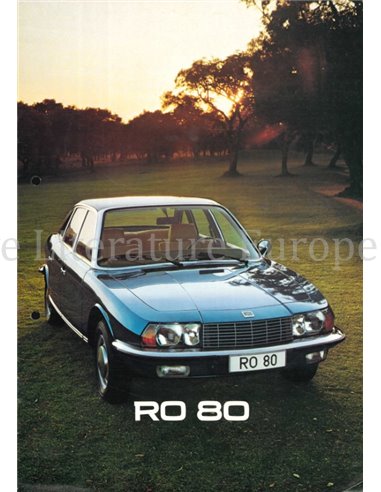 1976 NSU RO 80 BROCHURE DUITS