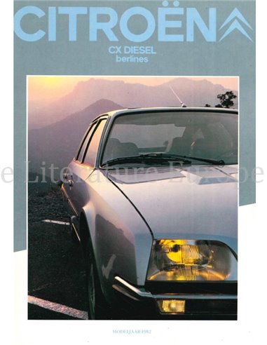1982 CITROËN CX BROCHURE NEDERLANDS