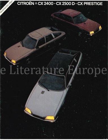 1981 CITROËN CX BROCHURE NEDERLANDS