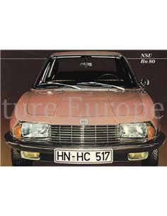 1967 NSU RO 80 BROCHURE DUTCH