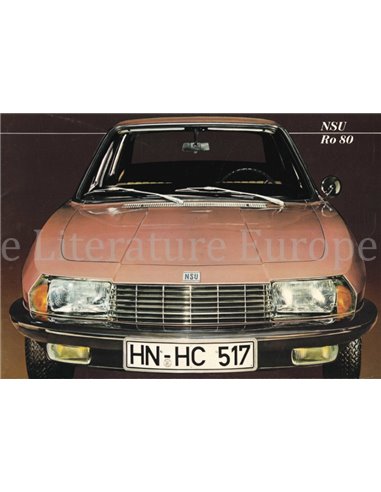 1967 NSU RO 80 BROCHURE DUTCH