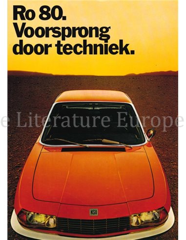 1973 NSU RO 80 PROSPEKT NIEDERLÄNDISCH