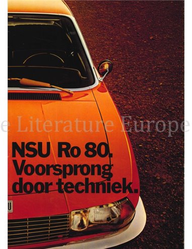 1971 NSU RO 80 PROSPEKT NIEDERLÄNDISCH