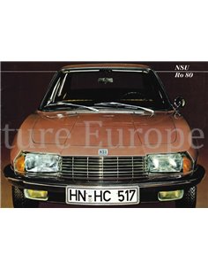 1967 NSU RO 80 PROSPEKT DEUTSCH