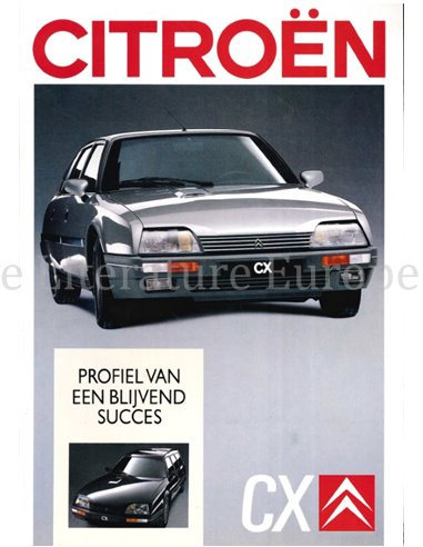 1988 CITROËN CX PROSPEKT NIEDERLÄNDISCH