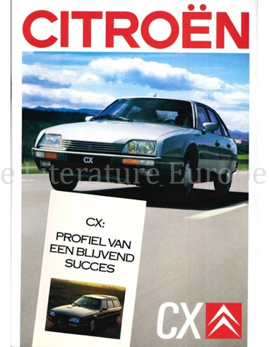 1987 CITROËN CX BROCHURE NEDERLANDS