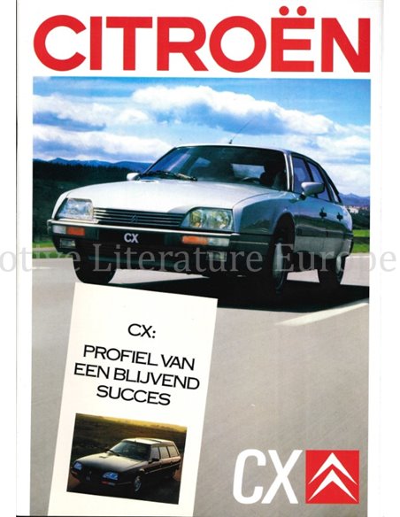 1987 CITROËN CX PROSPEKT NIEDERLÄNDISCH