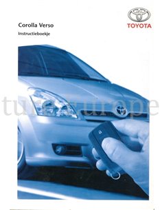 2005 TOYOTA COROLLA VERSO OWNER'S MANUAL DUTCH