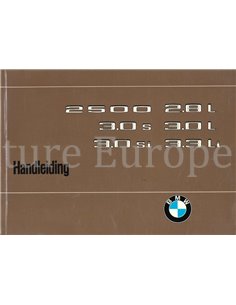 1975 BMW 2500 2800 3000 3.0 S SI BETRIEBSANLEITUNG NIEDERLÄNDISCH