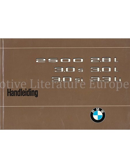 1976 BMW 2500 2800 3000 3.0 S SI INSTRUCTIEBOEKJE NEDERLANDS