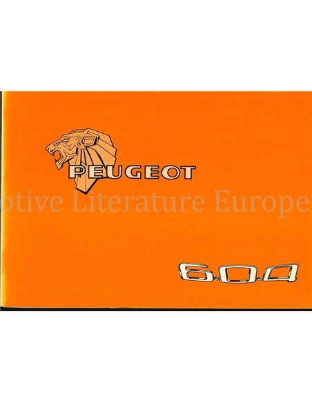 1994 PEUGEOT 605 OWNERS MANUAL