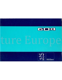 1980 PEUGEOT 604 BETRIEBSANLEITUNG