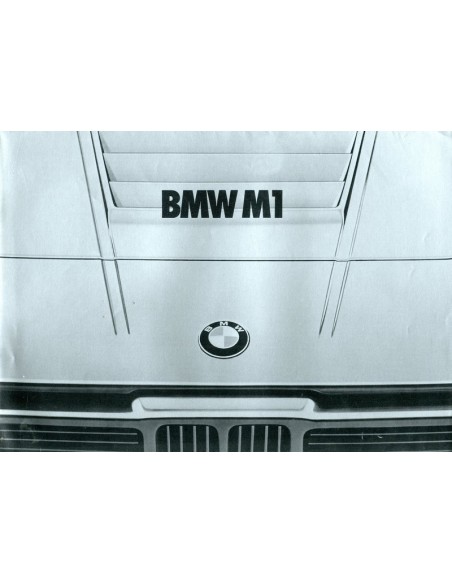 1978 BMW M1 BROCHURE NEDERLANDS