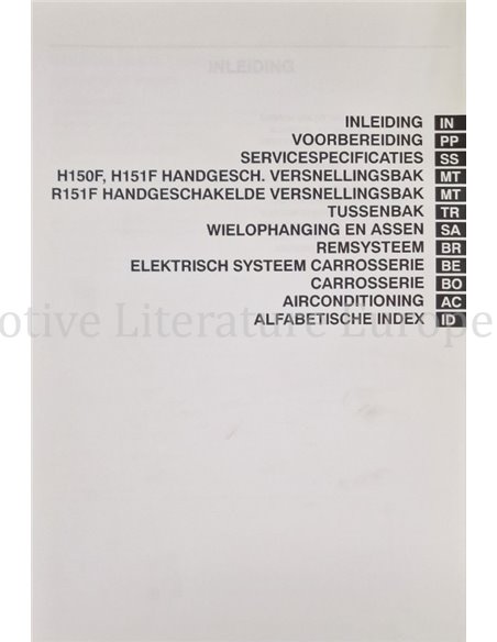 1999 TOYOTA LANDCRUISER HARDTOP | CANVAS TOP CHASSIS & CAROSSERIE WERKPLAATSHANDBOEK (SUPPLEMENT) NEDERLANDS