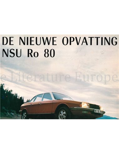 1969 NSU RO 80 PROSPEKT NIEDERLÄNDISCH