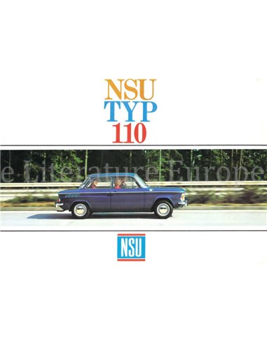1968 NSU TYP 110 BROCHURE DUITS