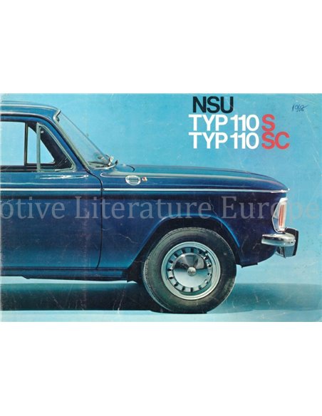 1968 NSU TYP 110 S | SC BROCHURE ENGELS