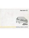 2001 OPEL ASTRA INSTRUCTIEBOEKJE NEDERLANDS
