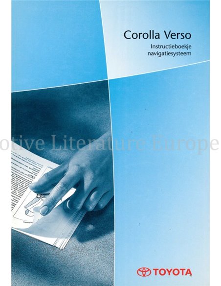 2004 TOYOTA COROLLA VERSO OWNER'S MANUAL DUTCH