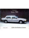 1985 VOLVO 740 INSTRUCTIEBOEKJE SPAANS