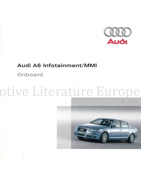 2006 AUDI A6 OWNERS MANUAL (ONBOARD) MULTILINGUAL