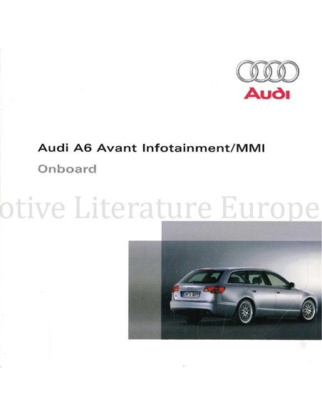2007 AUDI A6 AVANT BETRIEBSANLEITUNG (ONBOARD) MEHRSPRACHIG