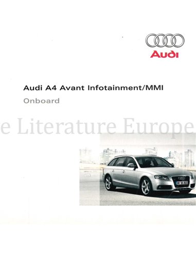 2009 AUDI A4 AVANT BETRIEBSANLEITUNG (ONBOARD) MEHRSPRACHIG