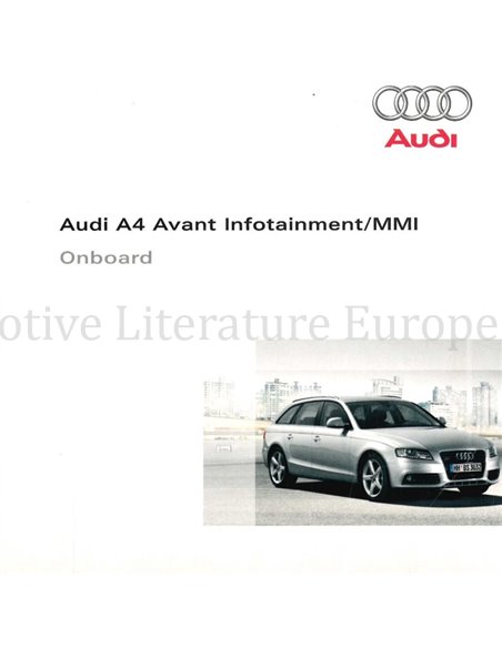 2009 AUDI A4 AVANT INSTRUCTIEBOEKJE (ONBOARD) MEERTALIG