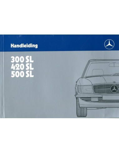 1986 MERCEDES BENZ SL KLASSE INSTRUCTIEBOEKJE NEDERLANDS