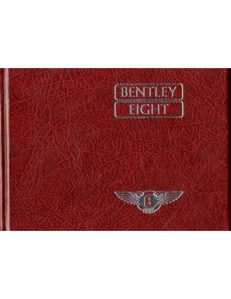 1986 BENTLEY EIGHT HARDCOVER INSTRUCTIEBOEKJE ENGELS