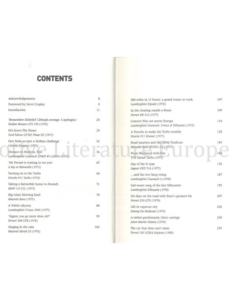 AND THE REVS KEEP RISING, GREAT DRIVES IN FAST CARS