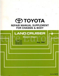 2002 TOYOTA LAND CRUISER CHASSIS & BODY REPAIR MANUAL DUTCH