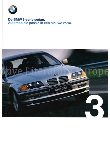 2000 BMW 3 SERIE SEDAN BROCHURE NEDERLANDS