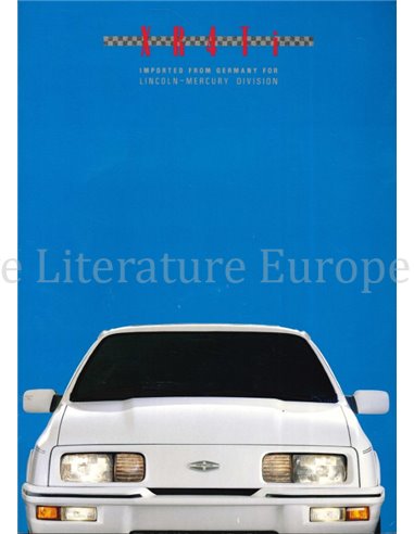 1988 MERKUR XR4TI BROCHURE ENGLISH (US)