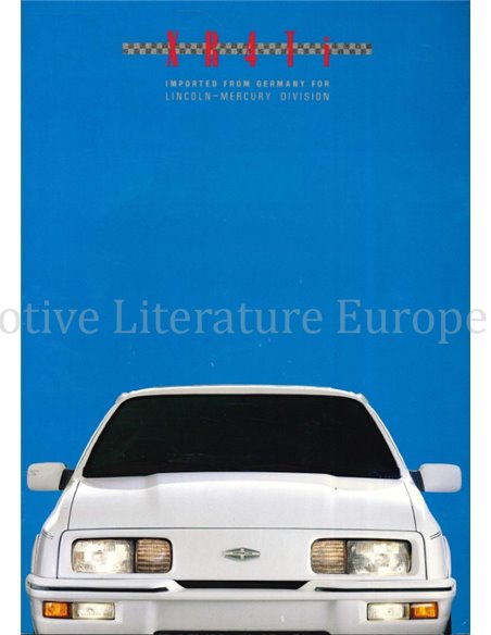 1988 MERKUR XR4TI BROCHURE ENGLISH (US)