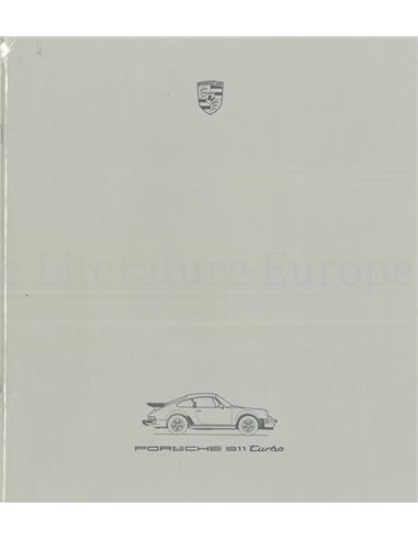 1986 PORSCHE 911 TURBO BROCHURE ENGLISH