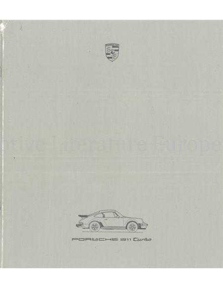 1986 PORSCHE 911 TURBO BROCHURE ENGELS