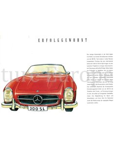 1962 MERCEDES BENZ 300 SL BROCHURE GERMAN 2